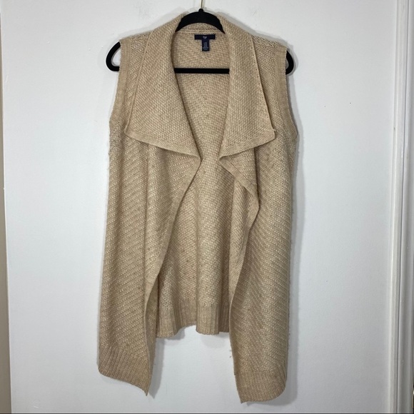Gap XS Wool Blend Open Cardigan Vest - Picture 1 of 7